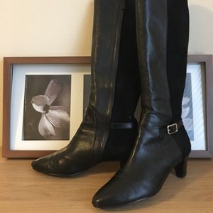 Cole haan mid heel knee high boots